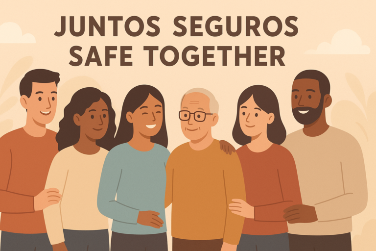 Juntos Seguros in English Meaning