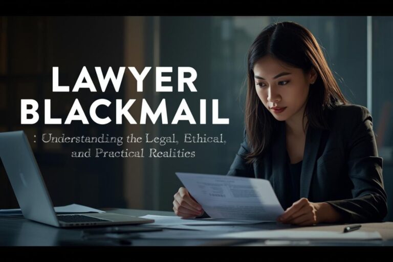 lawyer blackmail